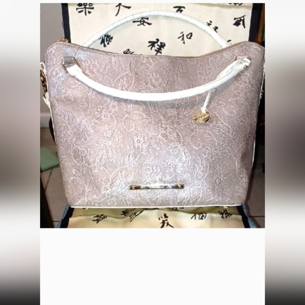 Brahmin Lace Tote Bag